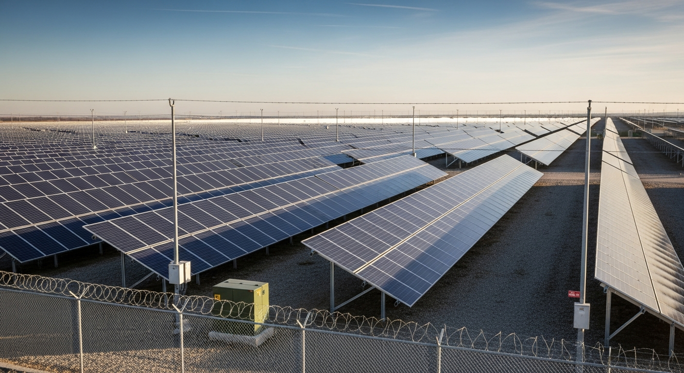 Utility-scale ground-mount solar array
